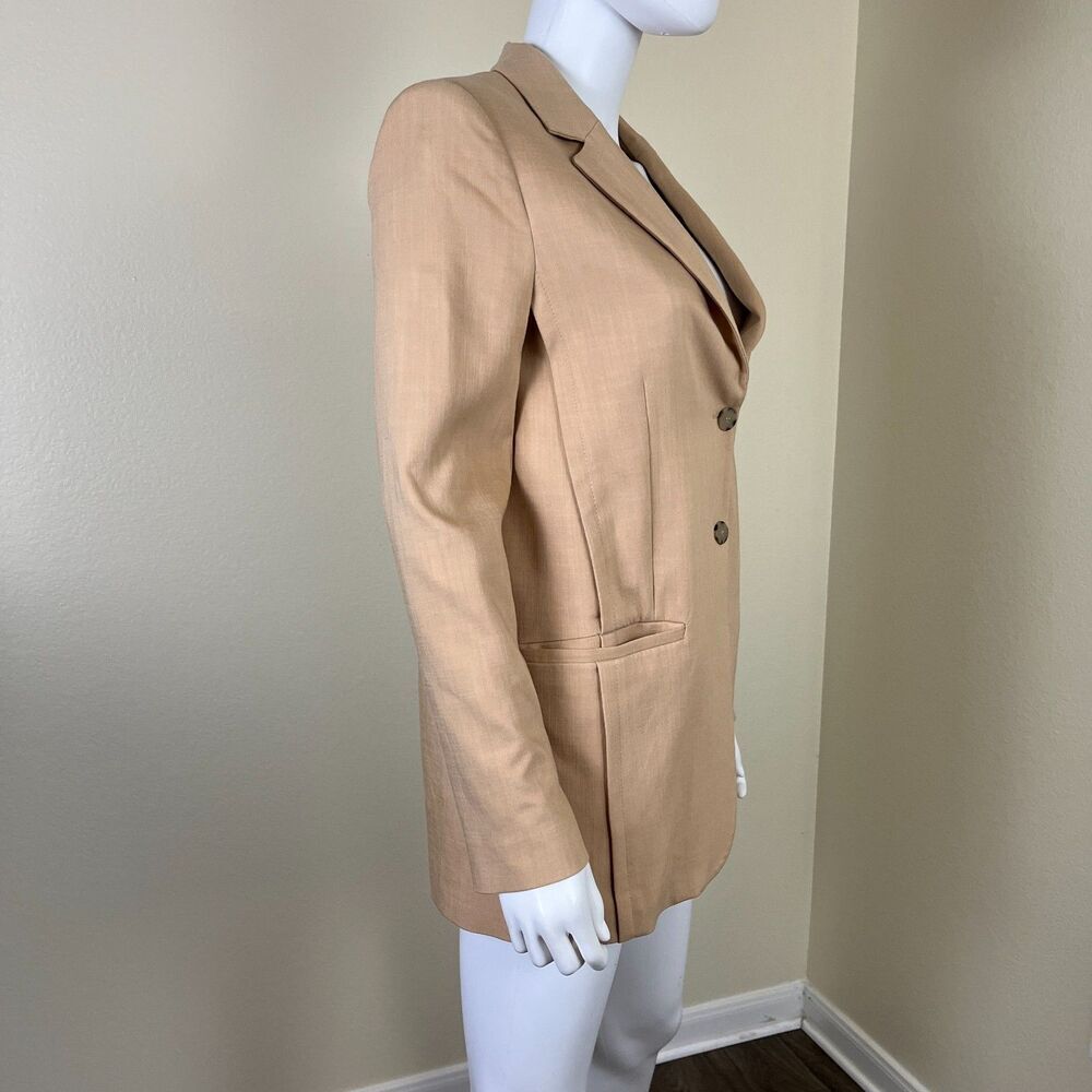 Zara Womens Size XS Beige Oversized Double Breasted Blazer NEW Minimalist Office - Picture 11 of 14